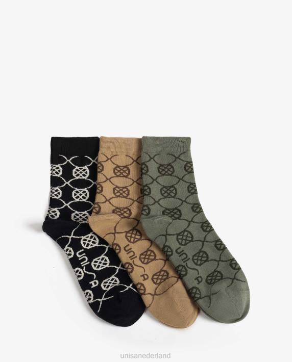 Unisa 02B01087 biologische katoenen sokken vrouwen bruin