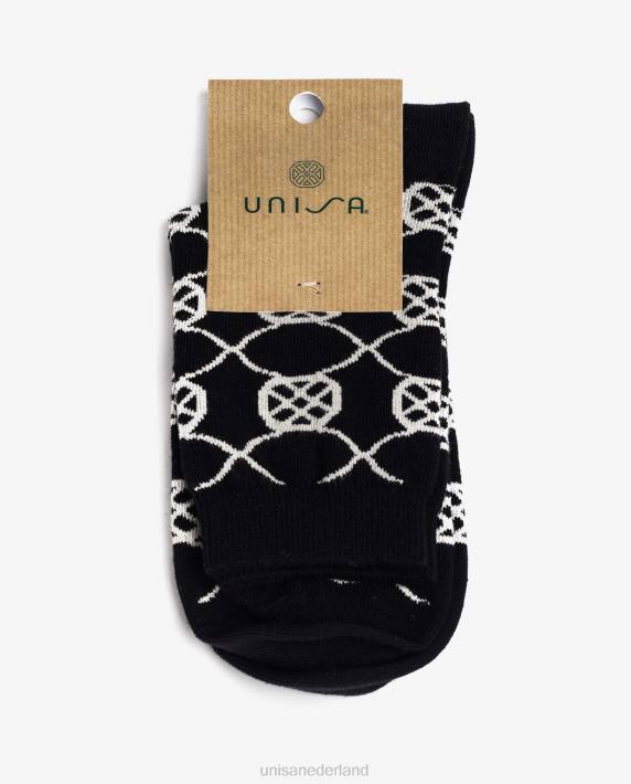 Unisa 02B01088 biologische katoenen sokken vrouwen zwart