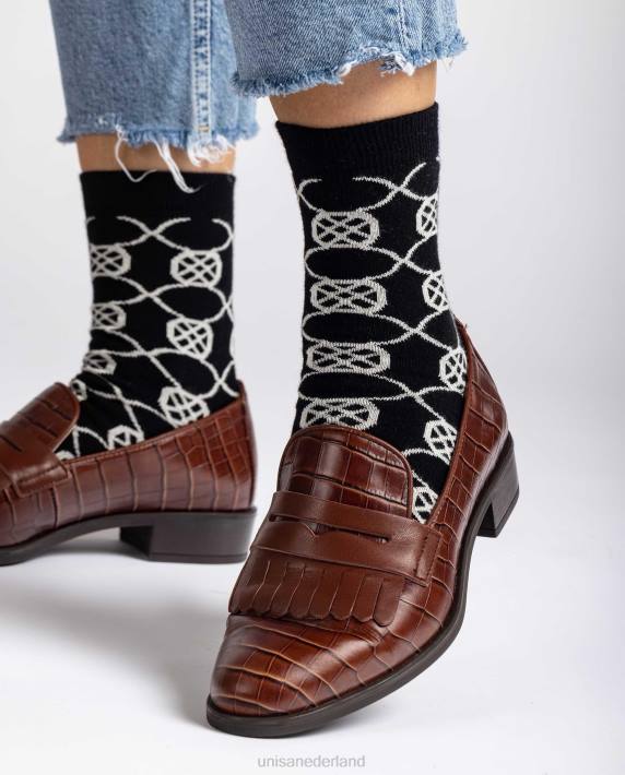 Unisa 02B01088 biologische katoenen sokken vrouwen zwart