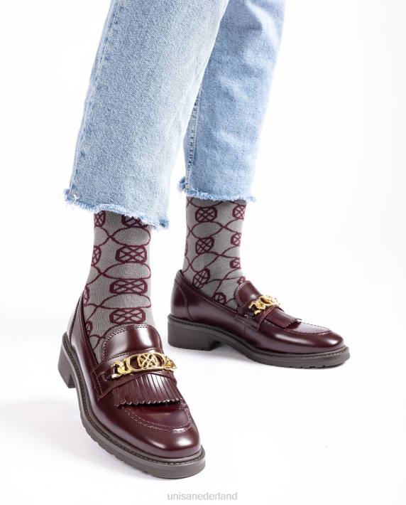 Unisa 02B01089 biologische katoenen sokken vrouwen grijs