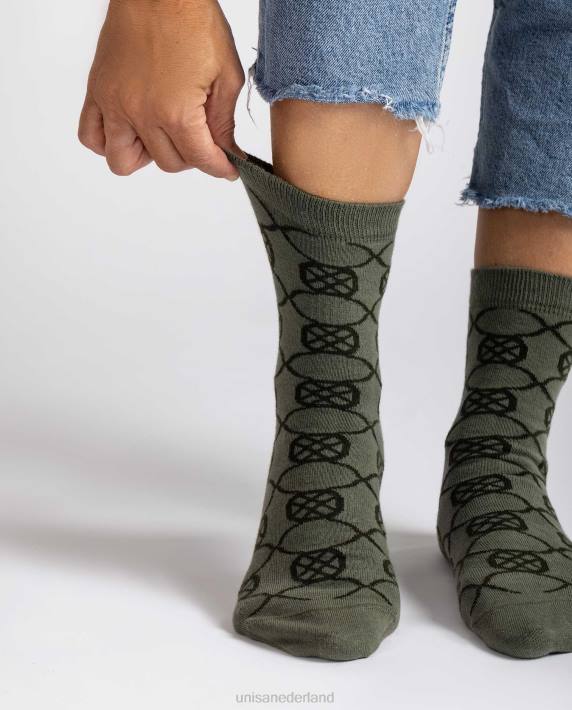 Unisa 02B01090 biologische katoenen sokken vrouwen groente