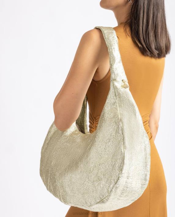 Unisa 02B01099 grote schoudertas vrouwen goud
