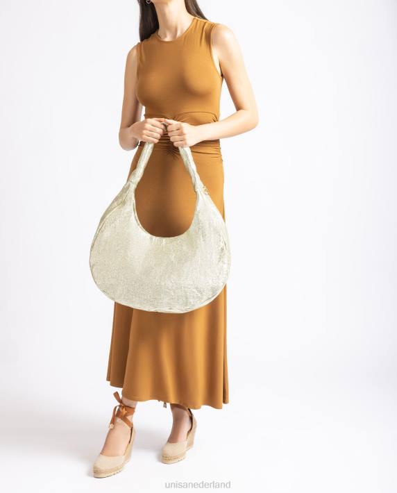 Unisa 02B01099 grote schoudertas vrouwen goud