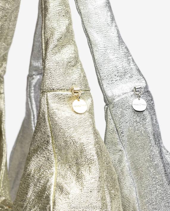 Unisa 02B01099 grote schoudertas vrouwen goud