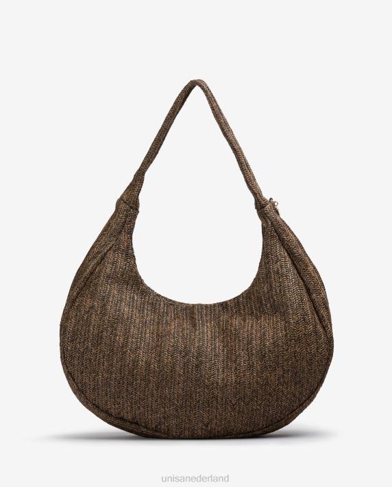Unisa 02B01101 grote schoudertas vrouwen bruin