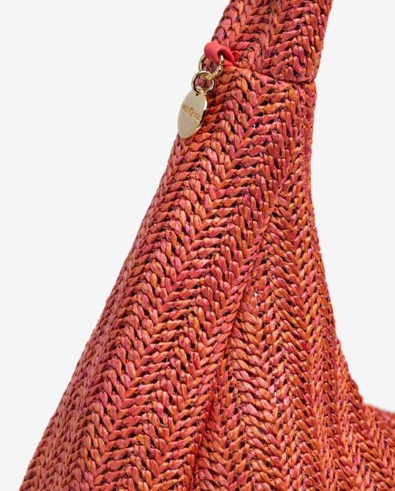 Unisa 02B01102 grote schoudertas vrouwen papaver