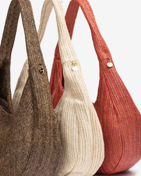 Unisa 02B01102 grote schoudertas vrouwen papaver