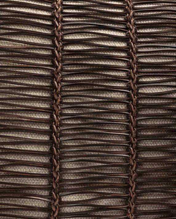 Unisa 02B01108 grote handtas gemaakt van stof en leer vrouwen bruin