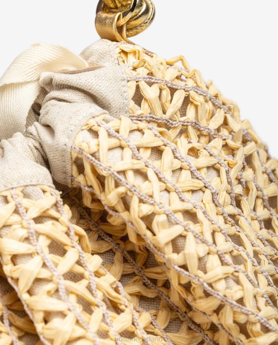 Unisa 02B01111 grote raffia handtas vrouwen mode
