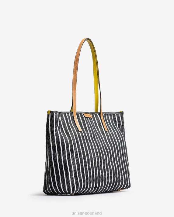 Unisa 02B01112 boodschappentas gemaakt met jarapa vrouwen zwart