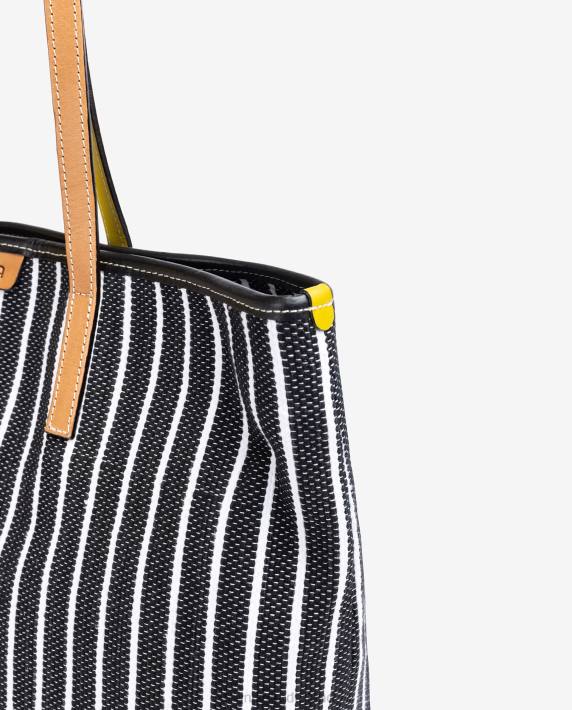 Unisa 02B01112 boodschappentas gemaakt met jarapa vrouwen zwart