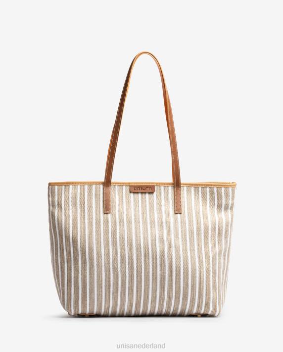 Unisa 02B01114 boodschappentas gemaakt met jarapa vrouwen bruin