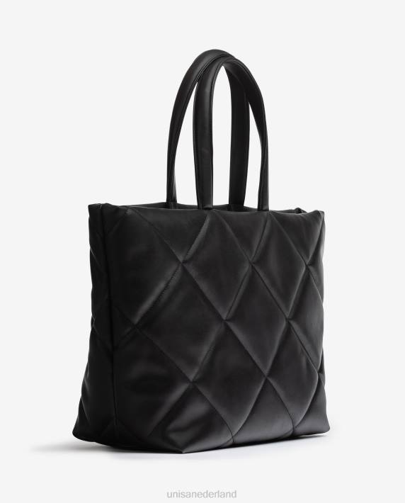 Unisa 02B01133 handtas met gewatteerd effect vrouwen zwart