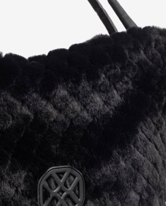 Unisa 02B01135 grote tas van zachte stof vrouwen zwart