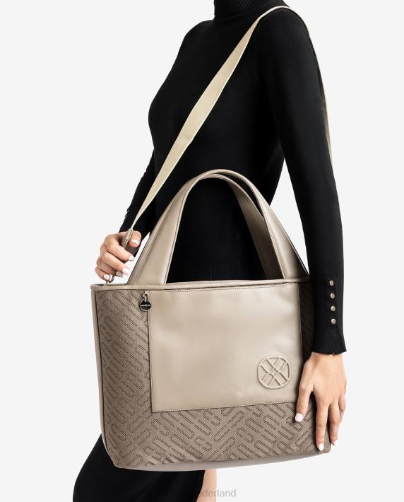 Unisa 02B01137 stoffen boodschappentas vrouwen bruin