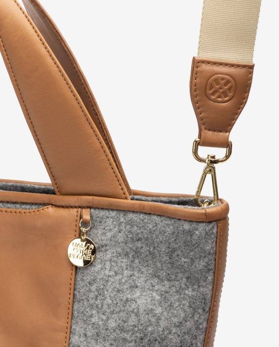 Unisa 02B01138 shopper gemaakt van gerecyclede stof vrouwen grijs