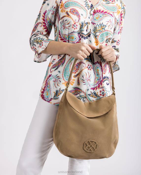 Unisa 02B01142 grote handtas met een monogram vrouwen bevallig