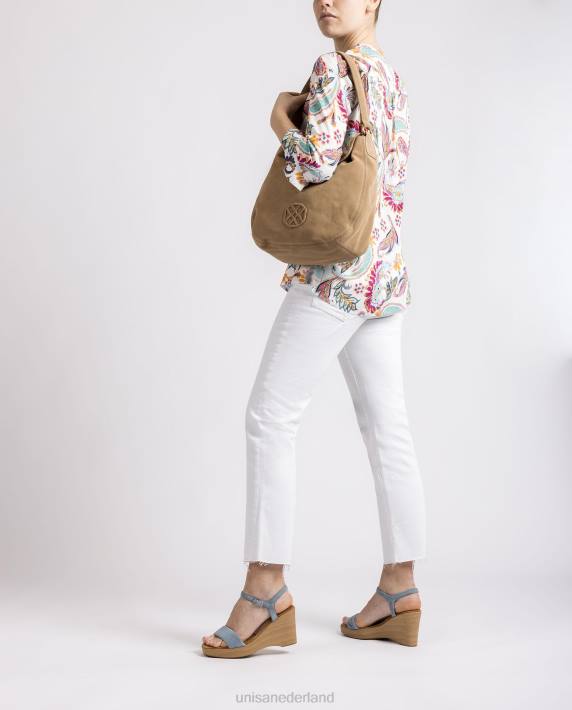 Unisa 02B01142 grote handtas met een monogram vrouwen bevallig