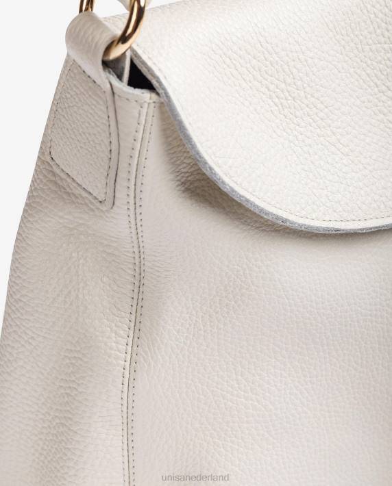 Unisa 02B01144 grote handtas met een monogram vrouwen wit