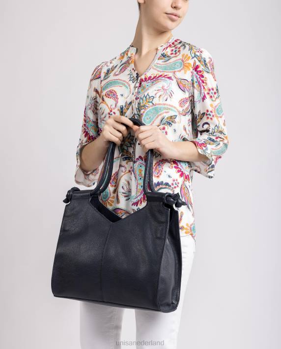 Unisa 02B01147 geknoopte schoudertas vrouwen blauw