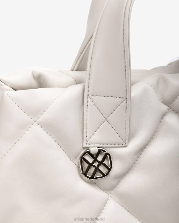 Unisa 02B01150 handtas met gewatteerd effect vrouwen wit