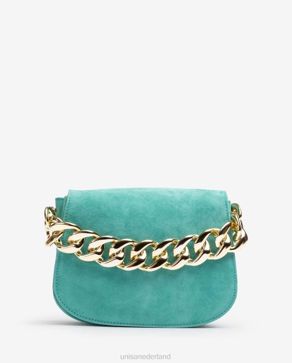 Unisa 02B01183 handtas met een gouden ketting vrouwen groente