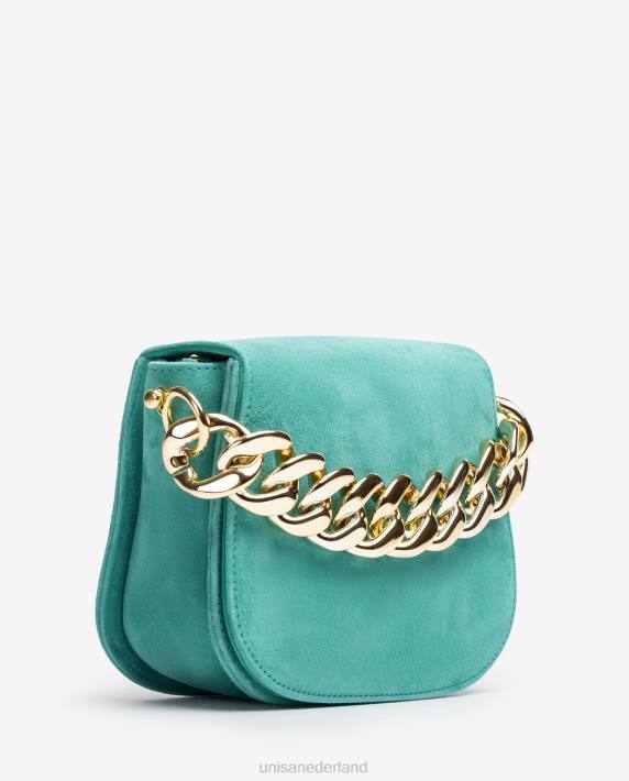 Unisa 02B01183 handtas met een gouden ketting vrouwen groente