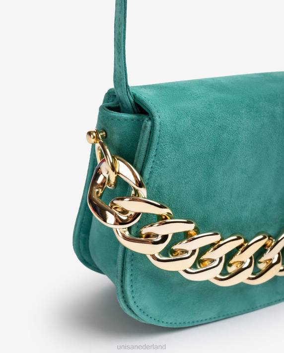 Unisa 02B01183 handtas met een gouden ketting vrouwen groente