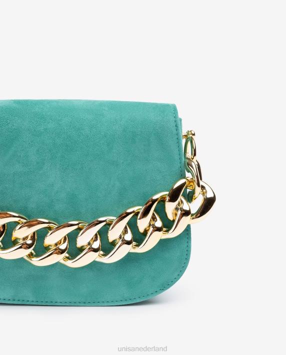 Unisa 02B01183 handtas met een gouden ketting vrouwen groente