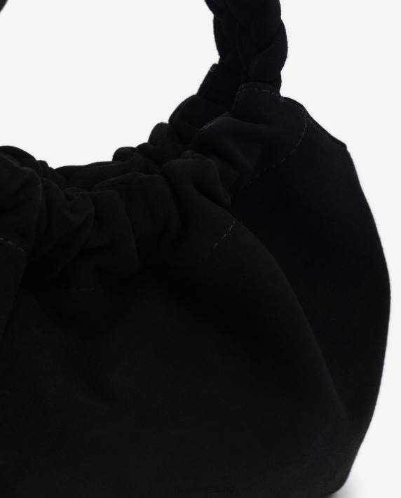 Unisa 02B01188 handtas met gevlochten hengsels vrouwen zwart