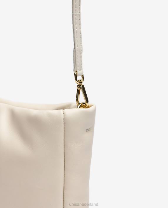 Unisa 02B01194 handtas met versiering vrouwen wit