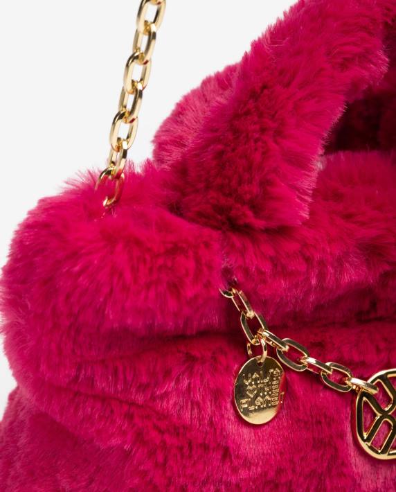 Unisa 02B01197 mini tas met versiering vrouwen roze