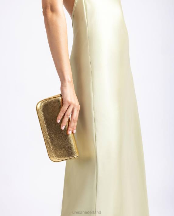 Unisa 02B01198 glanzende metallic feesthandtas vrouwen bevallig