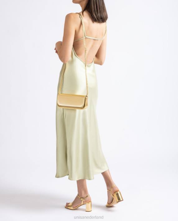 Unisa 02B01198 glanzende metallic feesthandtas vrouwen bevallig