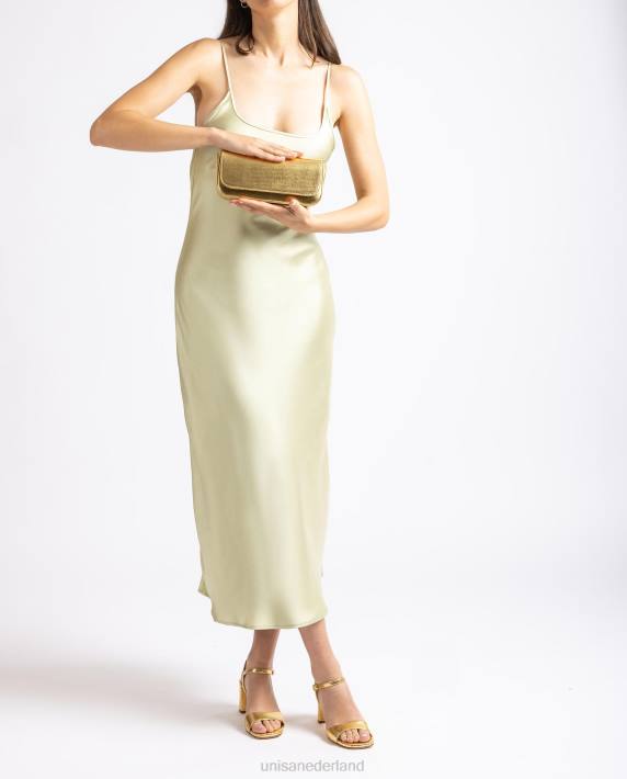 Unisa 02B01198 glanzende metallic feesthandtas vrouwen bevallig