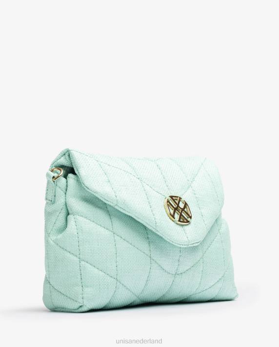 Unisa 02B01205 kleine handtas met gewatteerd effect vrouwen blauw