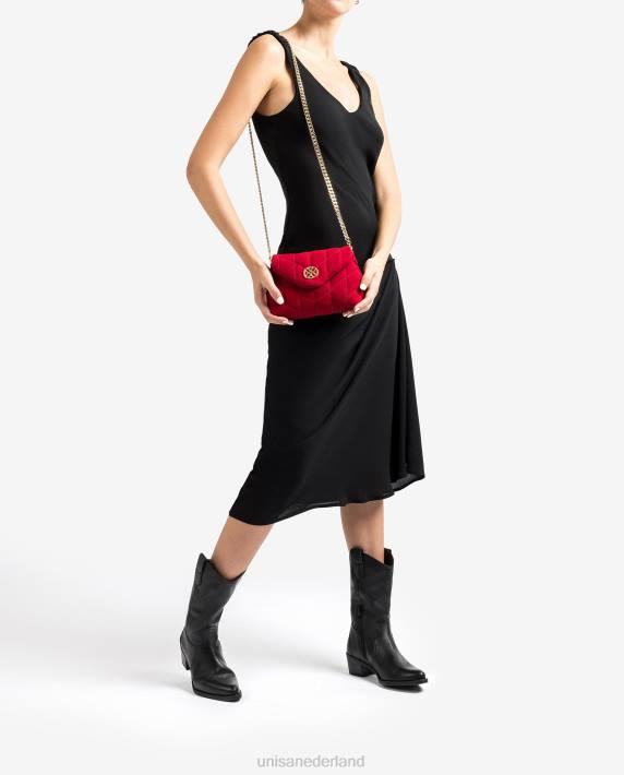 Unisa 02B01215 gevoerde handtas vrouwen rood