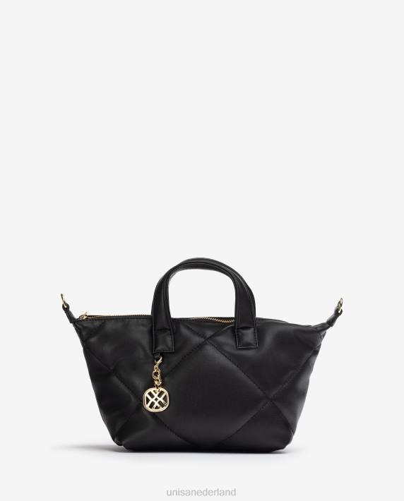 Unisa 02B01218 handtas met gewatteerd effect vrouwen zwart