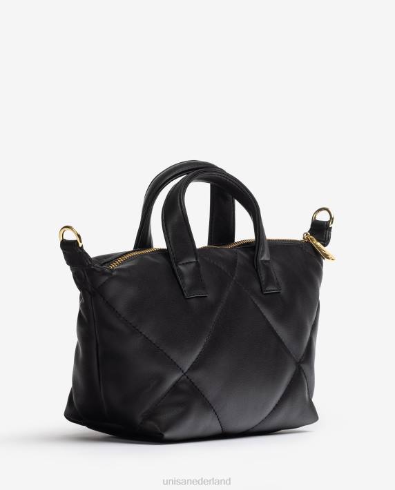Unisa 02B01218 handtas met gewatteerd effect vrouwen zwart