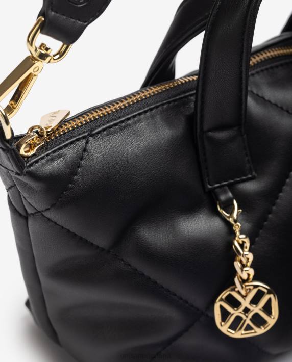 Unisa 02B01218 handtas met gewatteerd effect vrouwen zwart