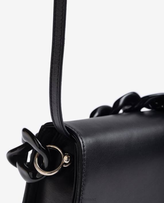 Unisa 02B01219 handtas met ketting vrouwen zwart