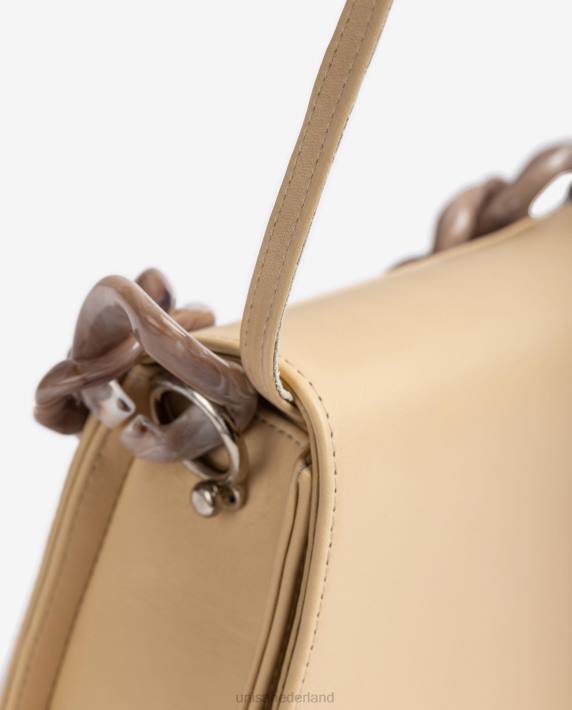 Unisa 02B01220 handtas met ketting vrouwen beige