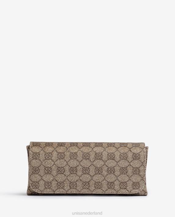 Unisa 02B01223 glanzende stoffen handtas vrouwen bevallig