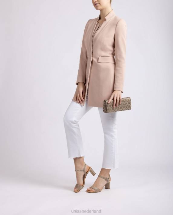 Unisa 02B01223 glanzende stoffen handtas vrouwen bevallig