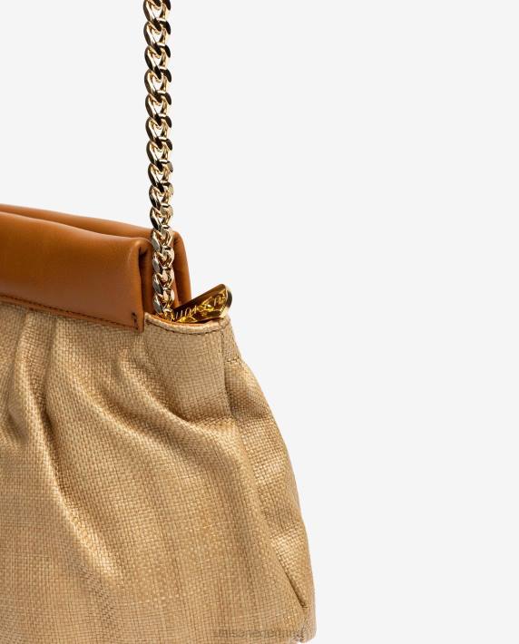 Unisa 02B01160 middelgrote raffia handtas vrouwen bevallig