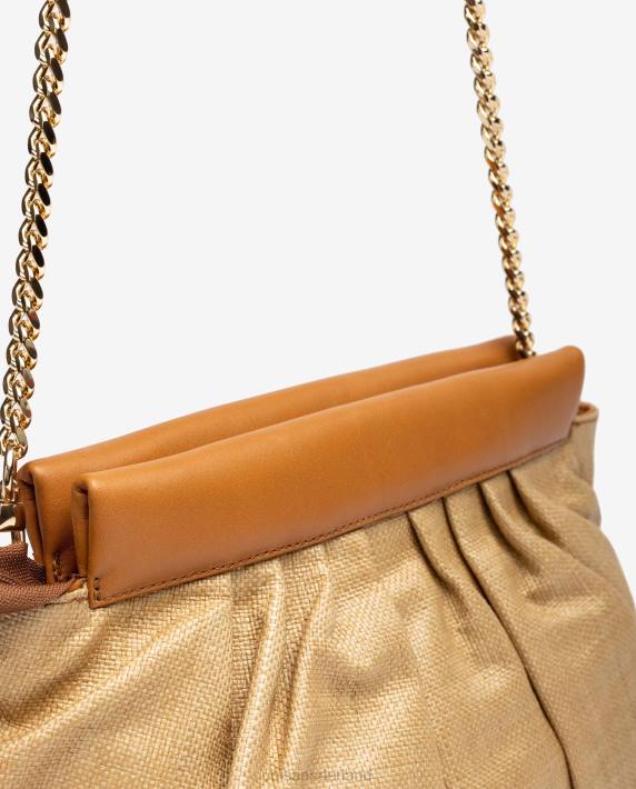 Unisa 02B01160 middelgrote raffia handtas vrouwen bevallig