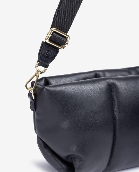 Unisa 02B01164 middelgrote gewatteerde handtas vrouwen zwart