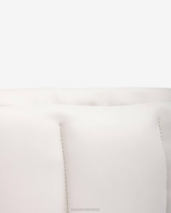 Unisa 02B01166 middelgrote gewatteerde handtas vrouwen wit