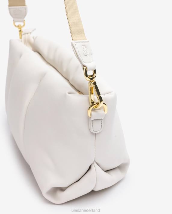 Unisa 02B01166 middelgrote gewatteerde handtas vrouwen wit