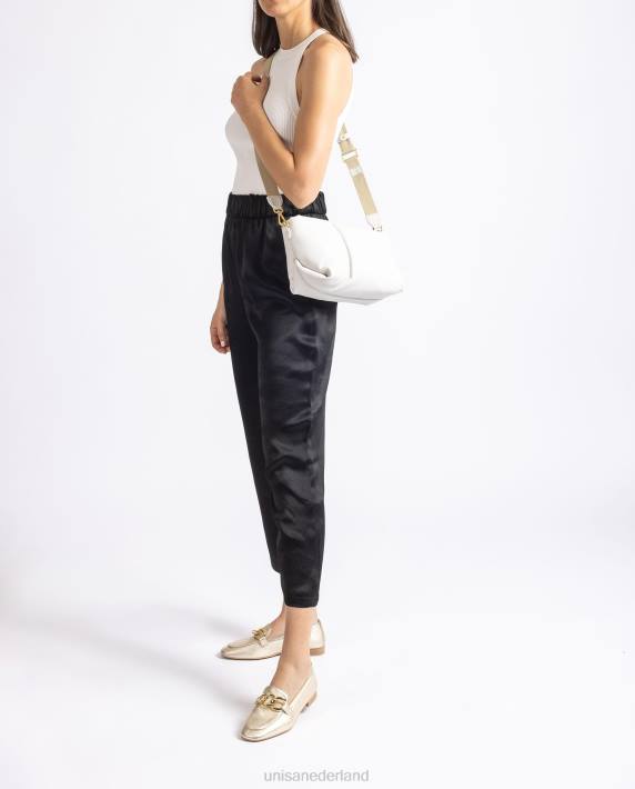 Unisa 02B01166 middelgrote gewatteerde handtas vrouwen wit